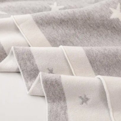 ผ้าห่ม Grey Star - Knitted Baby Blanket แบรนด์ Minikind