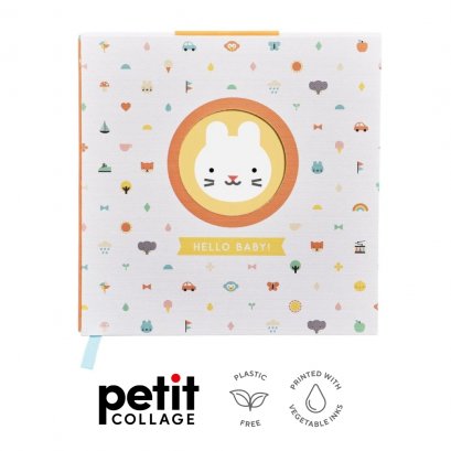 Petit Collage สมุดบันทึกพัฒนาการลูกน้อย Bunny Baby Journal