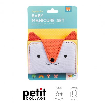 Petit Collage ชุดตัดเล็บพกพาสำหรับเด็กเล็ก (ที่ตัดเล็บ ตะไบ กรรไกรตัดหนัง)  Baby Manicure Kit