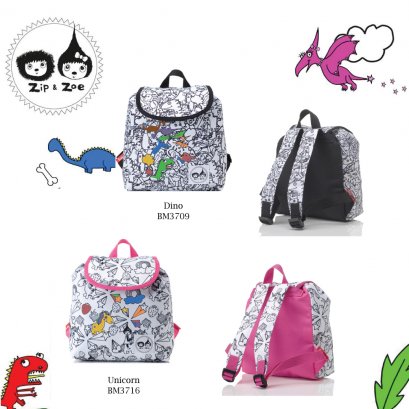 Zip & Zoe กระเป๋าระบายสี Colour and Wash Backpack