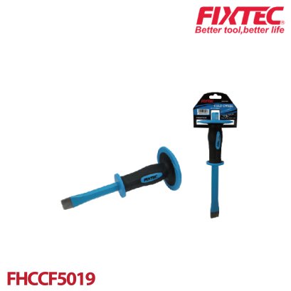 สั่วเหล็ก/เหล็กสกัดหุ้มยางปากแบน 10&quot; FIXTEC FHCCF5019