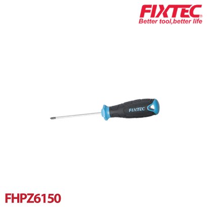 ไขควงปากแฉก PZ2 แกนกลม 6x150 mm FIXTEC FHPZ6150