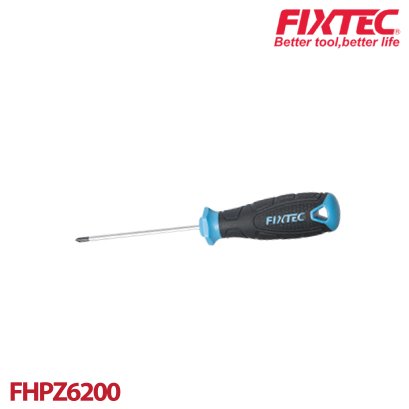 ไขควงปากแฉก แกนกลม 6x200 mm FIXTEC FHPZ6200