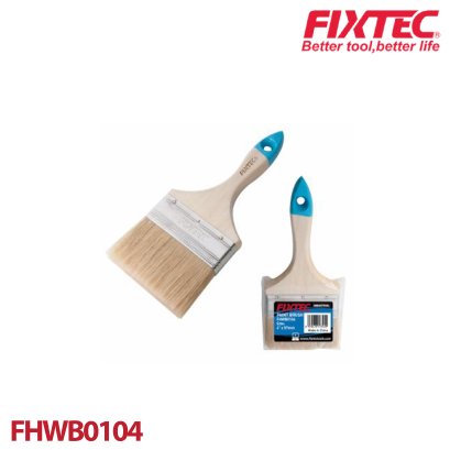 แปรงทาสี 4&quot; ด้ามไม้ FIXTEC FHWB0104