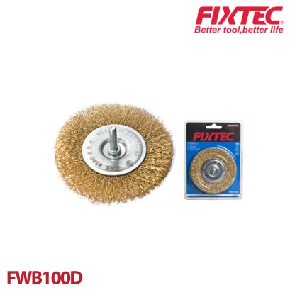 แปรงลวดกลม 4&quot; FIXTEC FWB100D