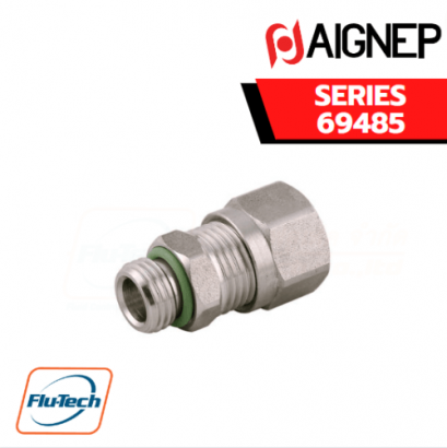 AIGNEP – SERIES 69485 | STRAIGHT MALE ADAPTOR WITH FKM OR