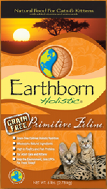 อาหารแมว Earthborn Primitive Feline 6 ปอนด์ (2.3 กิโลกรัม)