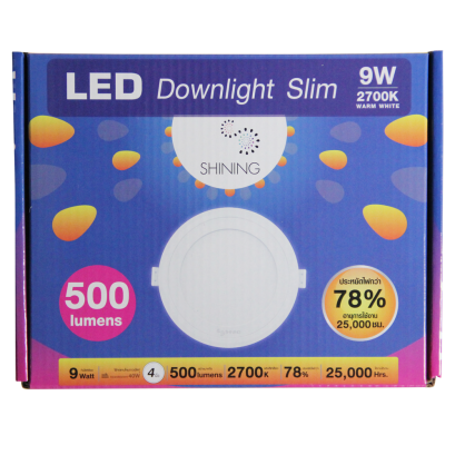 หลอดไฟ LED Downlight กลม 9 วัตต์ Gen2