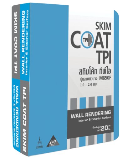 ปูน TPI M650F ฉาบผิวบาง สกิม โค้ท 20 กก. สูตรผนังห้องไม่อับชื้น