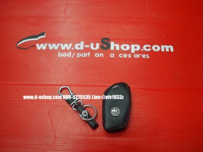  Black genuine leather lock with red thread for MG-HS model