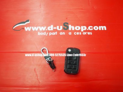 กระเป๋ากุญแจหนังดำด้ายแดงตรงรุ่น MG-ZS