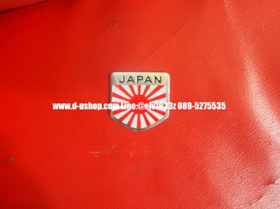 เพทโลโก้ธงชาติญี่ปุ่น Japan สำหรับติดรถทุกรุ่น  รุ่น5เหลี่ยม