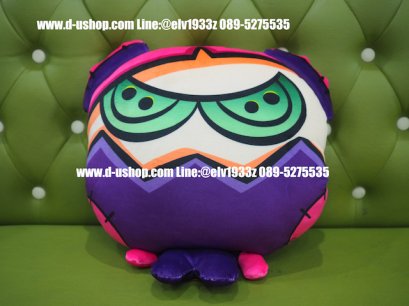 หมอนรองคอตุ๊กตา ลายการ์ตูน ยักษ์ม่วง