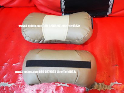 หมอนรองคอหนังสีครีม สำหรับรถทุกรุ่น