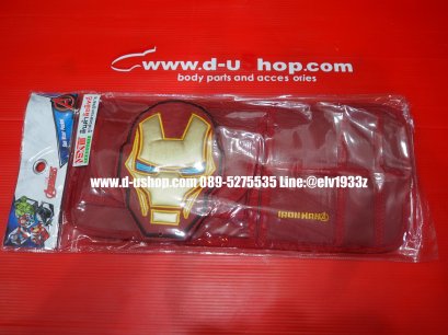 Sun visor, CD holder, cartoon IRON MAN red