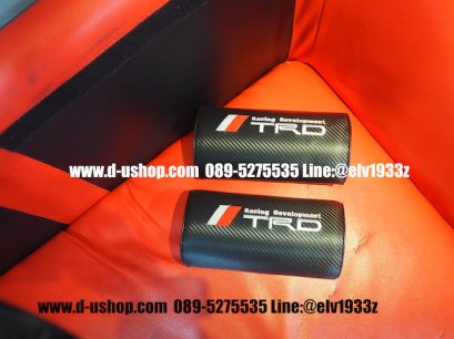 หมอนรองคอหนังดำปักโลโก้ TRD สำหรับรถToyotaทุกรุ่น