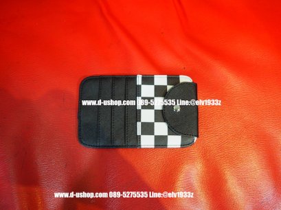 ที่ใส่นามบัตร ลายหมากรุกขาวดำ