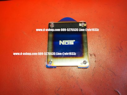 ที่ติดแผ่นป้ายพรบ สำหรับป้ายภาษีรถยนต์ ไทเทเนียม โลโก้ NOS