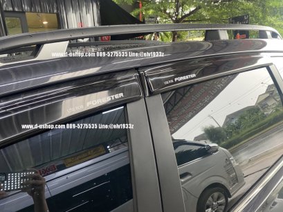 Black door awnings for Subaru Forester
