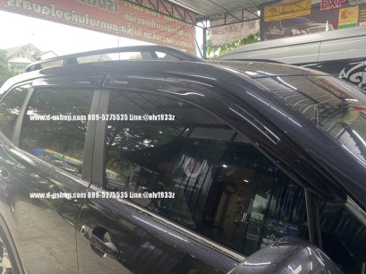 Black door awnings for Subaru Forester