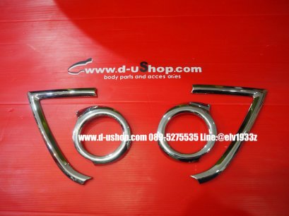 ครอบไฟสปอร์ตไลท์โครเมียมตรงรุ่น Isuzu D-Max All New 2018 (รุ่น4ชิ้น)