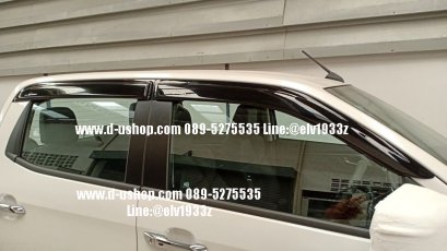 กันสาดประตูสีดำตรงรุ่น Isuzu D-Max All New 2020 รุ่น4ประตู