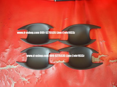 เบ้ามือเปิดประตูดำด้านตรงรุ่น Nissan Almera