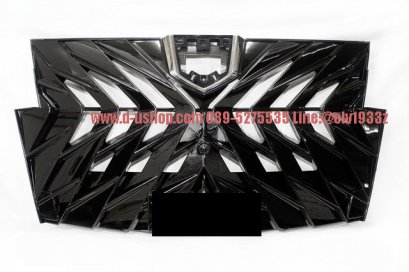กระจังหน้าดำเงาตรงรุ่น Toyota ALPHARD30 2018 ทรง MO-DELLISTA