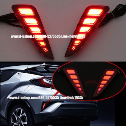 ชุดไฟทับทิมท้ายแดงLED ตรงรุ่น Toyota CH-R 2018