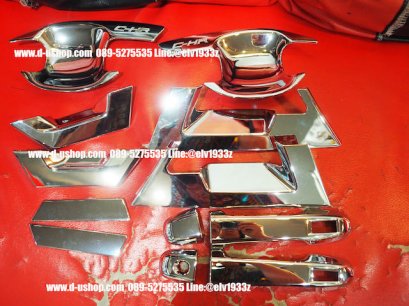 ชุดครอบมือ+เบ้ามือเปิดประตูโครเมียม 12ชิ้น Toyota CH-R 2018