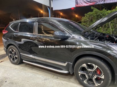 Honda CR-V All New 2017, black, decorated with stickers around the car