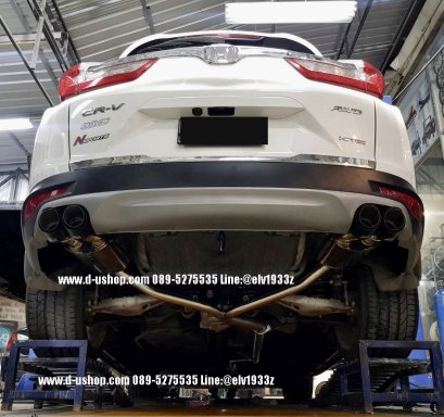 ท่อสูตรชุดเต็มปลายท่อคู่ทรงVIP ใหม่ล่าสุด สำหรับ Honda CRV All New 2017