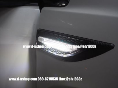 ครอบไฟแก้มมีไฟคาร์บอนเคฟล่า3 Step สำหรับรถทุกรุ่น