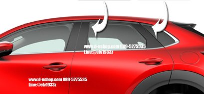 เสากลางประตูสีดำเงาตรงรุ่นสำหรับ mazda cx30