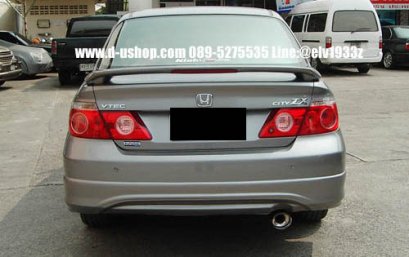 High quality rear spoiler with straight lights for Honda City ZX