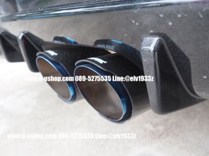 Akrapovic (carbon) single end pipes, special suction tips for all car models