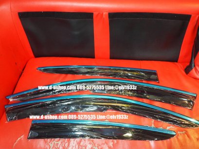 กันสาดขอบโครเมียม ตรงรุ่น Honda Civic All New 2017