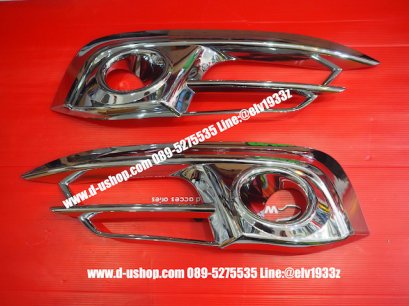 ครอบไฟสปอร์ตไลท์โครเมียมตรงรุ่น HOnda Civic All New 2016