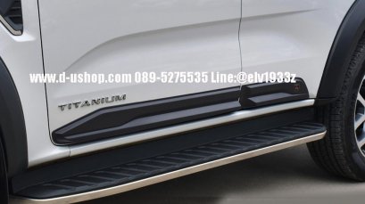 Bumper on the side of the door, straight black, model Ford EVERREST NEW 2022