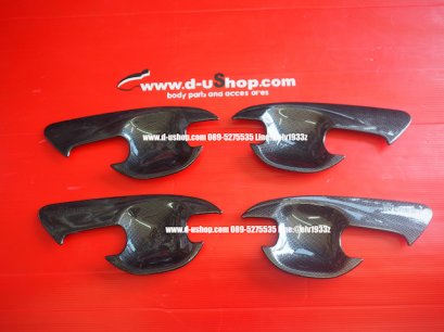 เบ้ามือเปิดประตูลายคาร์บอนตรงรุ่น Ford Everest All New 2014-2020 