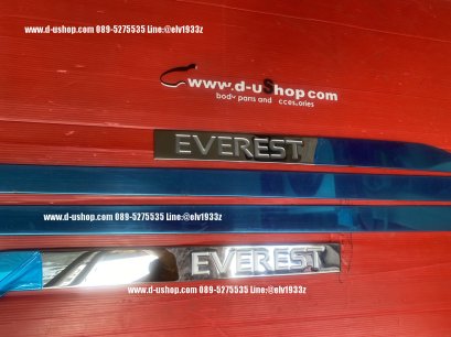 กันกระแทกข้างประตูสแตนเลสปั๊มโลโก้ ตรงรุ่นสำหรับ Ford Everest All New