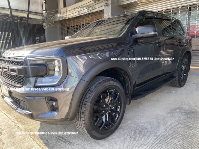 Smooth, matte black wheel arches for Ford Everest All New 2023 model.