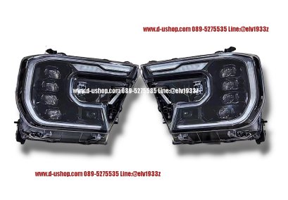 Projector headlight lamps for Ford Everest Next Gen 2022.