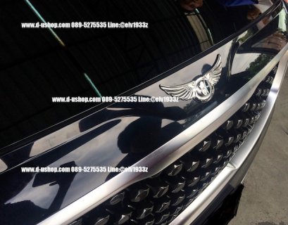 คิ้วฝากระโปรงหน้าสีดำตรงรุ่น  KIA Carnival 2015