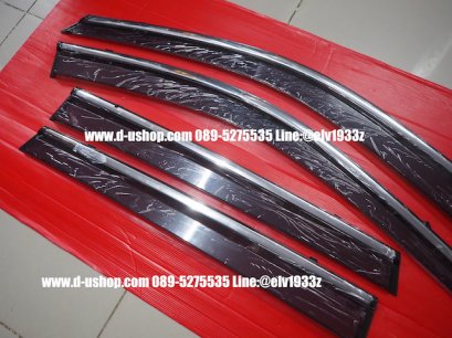 กันสาดสีดำขอบโครเมียมตรงรุ่น Haval H6