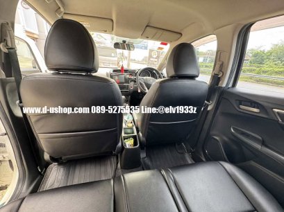 Honda Jazz รีวิว หุ้มเบาะหนังทั้งคัน หนังสีดำเย็บด้ายดำ สวยงามเต็มคัน