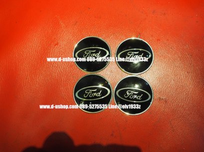 ดุมล้อโลโก้Ford พื้นดำ สำหรับรถทุกรุ่น