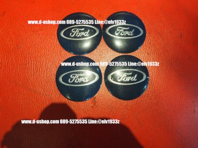ดุมล้อโลโก้Ford พื้นดำน้ำเงิน สำหรับรถทุกรุ่น
