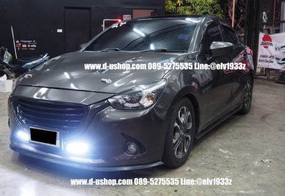 ลิ้นหน้ากันกระแทกดำด้าน สไตล์ญี่ปุ่น สำหรับรถMazda2 Skyactiv