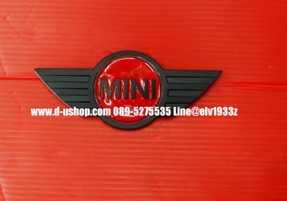 โลโก้MINI ดำด้านตัดแดง สำหรับMini ทุกรุ่น